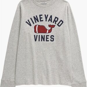 Vineyard Vines Kids Heather Gray Long Sleeve Tee